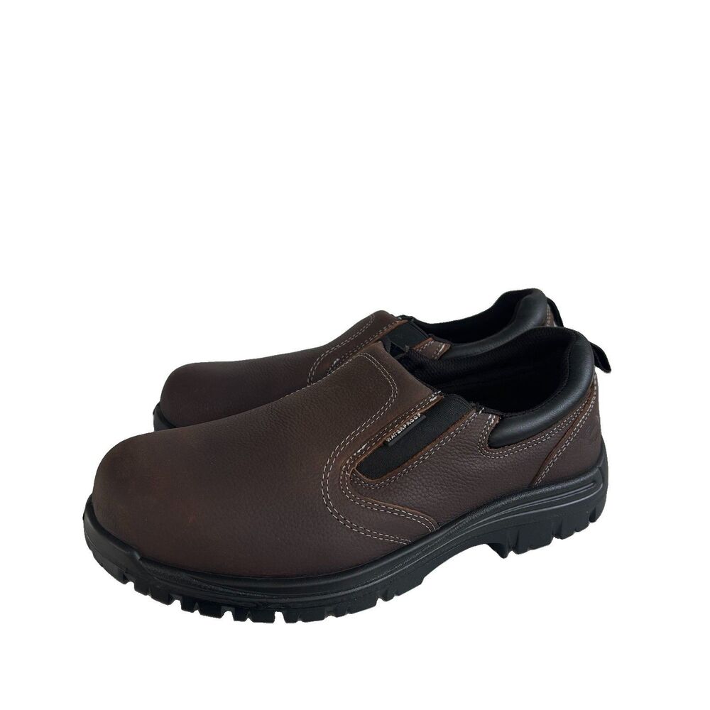 Avenger Work Boots Mens 10.5 M A7108 Foreman Slip-On Leather Composite Toe NIB
